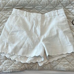 J Crew scalloped hem shorts